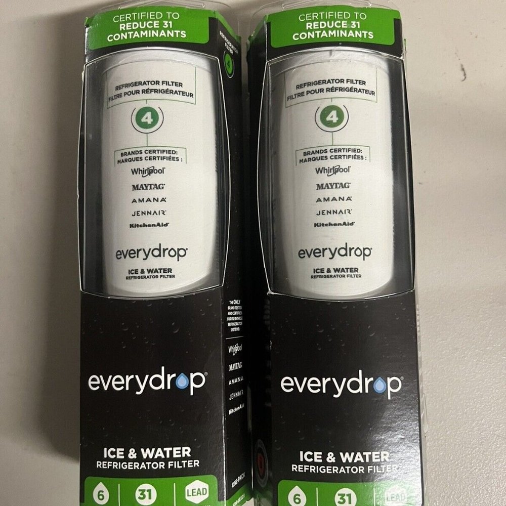 EveryDrop by Whirlpool EDR4RXD1 Refrigerator Ice Filter 4 (2 Pack) NEW